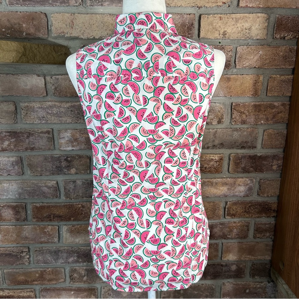 J. CREW Watermelon Print Fitted Button Down Shirt 42 - Picture 3 of 11